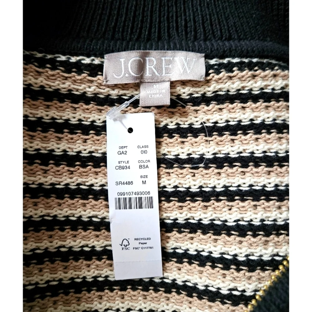 J.Crew Jacquard sweater-jacket